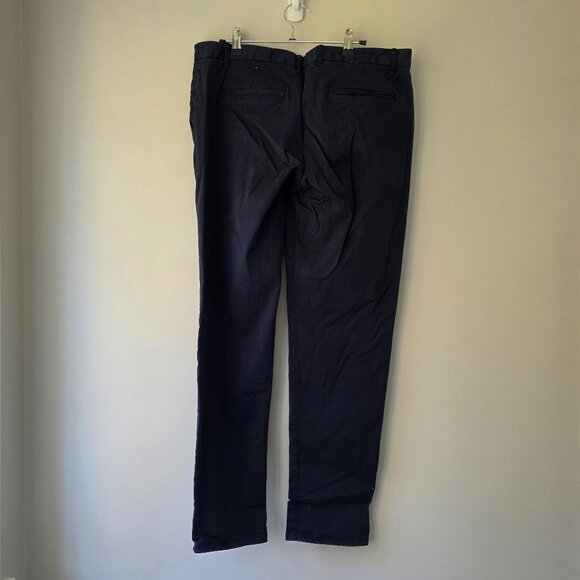 GAP Broken-In Khaki Pants | Size 8 | Navy Blue Straight Leg Pockets Zip Fly - Picture 4 of 9